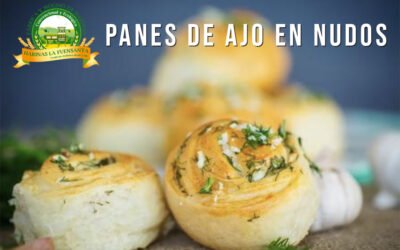 Panes de ajo en nudos